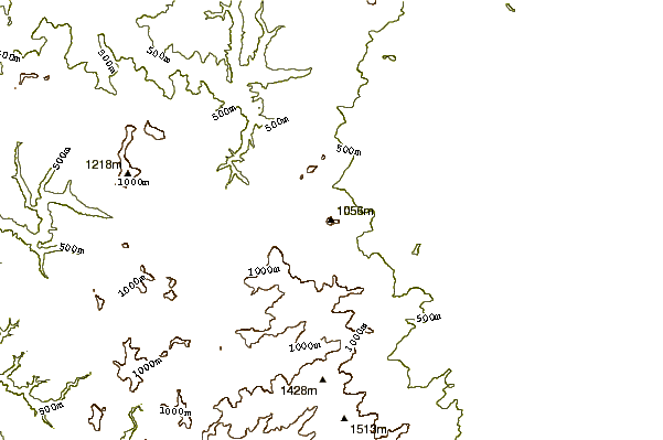 Mountain peaks around Mount Odasshu