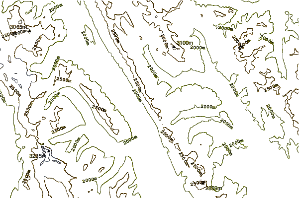 Mountain peaks around Mount Odlum