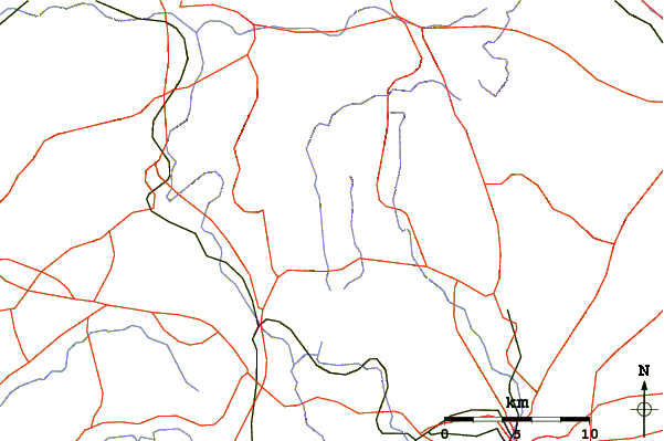 Roads and rivers around Mount Ōfuna