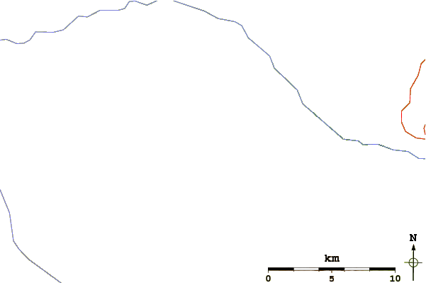 Roads and rivers around Mount Oliver (Alberta)