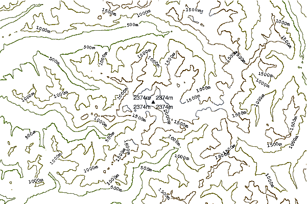 Mountain peaks around Mount Olympus