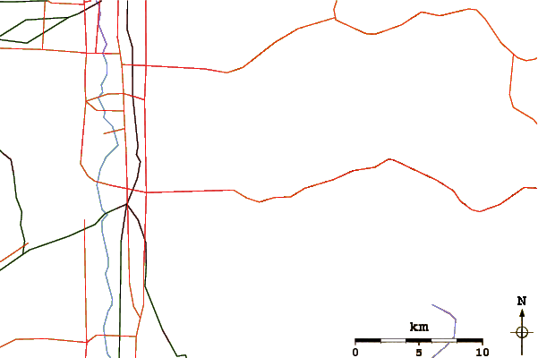 Roads and rivers around Mount Olympus