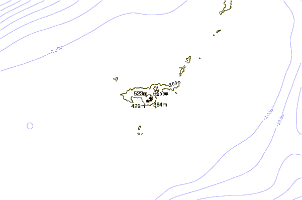 Mountain peaks around Mount Omoto