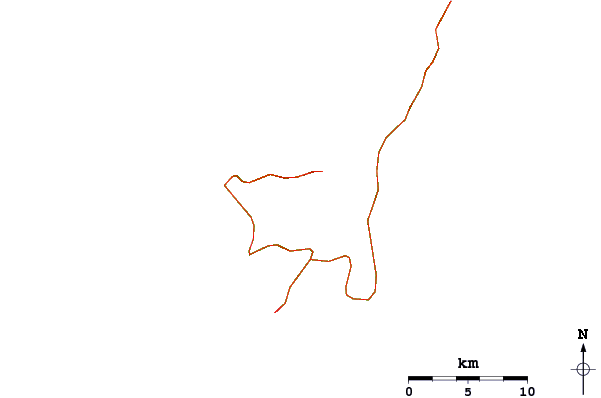 Roads and rivers around Mount Omoto