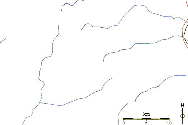 Roads and rivers around Mount Omusha
