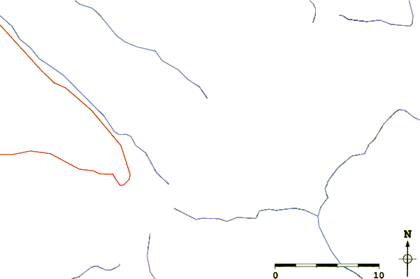 Roads and rivers around Mount Oputateshike