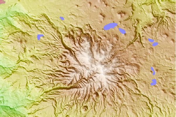 Surf breaks located close to Mount Ord (Apache County, Arizona)