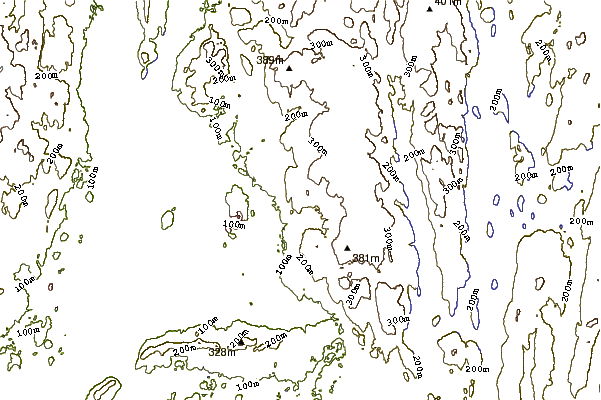 Mountain peaks around Mount Orient