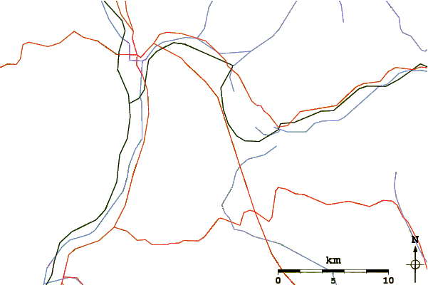 Roads and rivers around Mount Ortigara