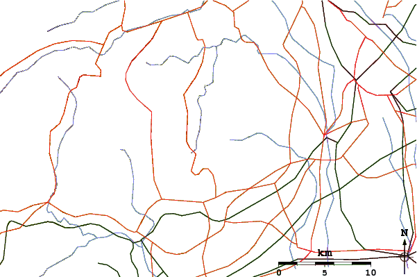 Roads and rivers around Mount Ōyama (Kanagawa)