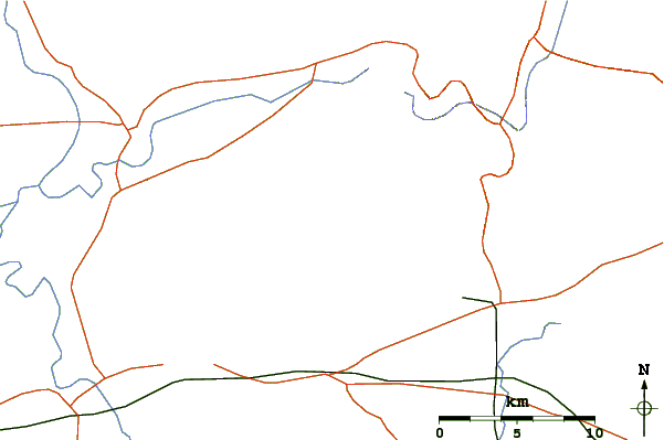 Roads and rivers around Mount Pan (盘山)