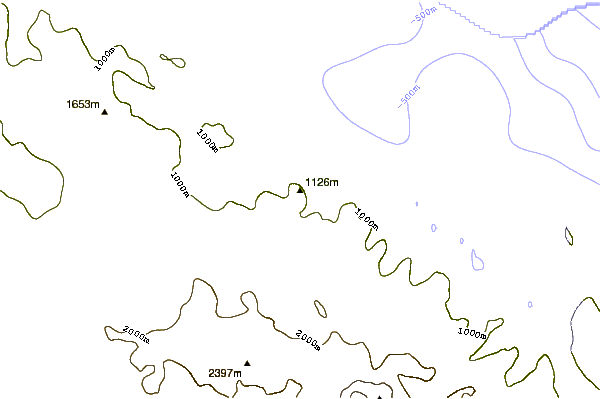 Mountain peaks around Mount Parker (Antarctica)