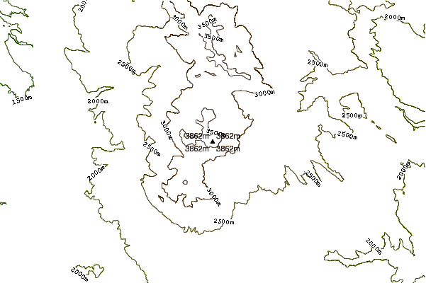 Mountain peaks around Mount Peale