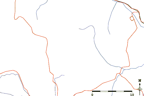 Roads and rivers around Mount Pengelly