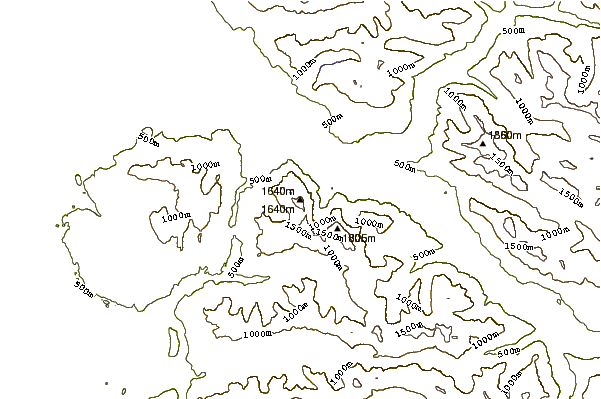 Mountain peaks around Mount Persis