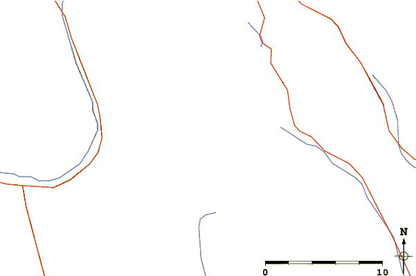 Roads and rivers around Mount Pétain