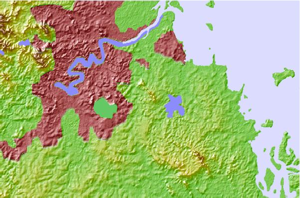 Surf breaks located close to Mount Petrie