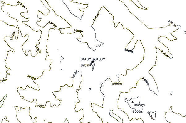 Mountain peaks around Mount Phillips (Canada)