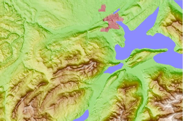 Surf breaks located close to Mount Pilatus