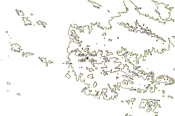 Mountain peaks around Mount Pinchot