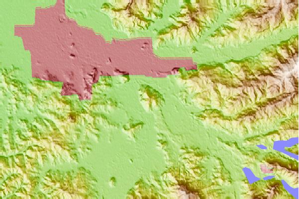 Surf breaks located close to Mount Pisgah (Oregon)