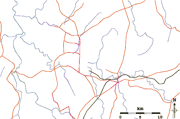 Roads and rivers around Mount Pleasant (Australian Capital Territory)