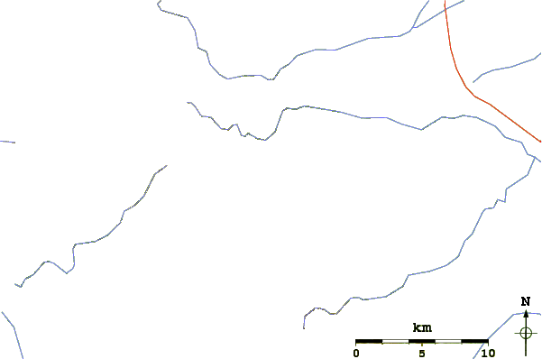 Roads and rivers around Mount Ponyaoromappu