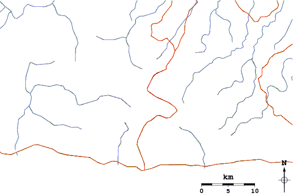 Roads and rivers around Mount Popomanaseu