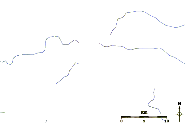 Roads and rivers around Mount Poroshiri