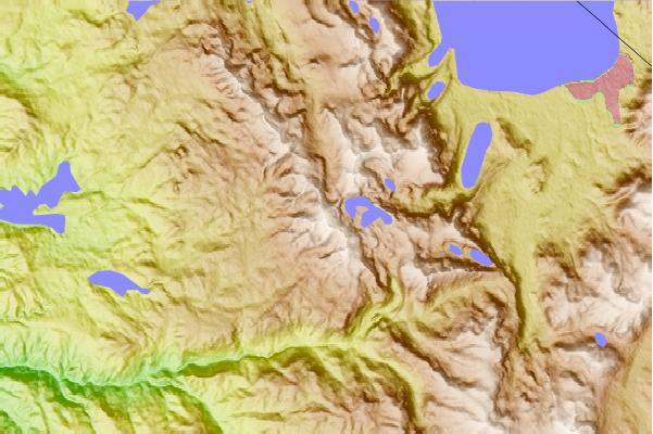 Surf breaks located close to Mount Price (California)