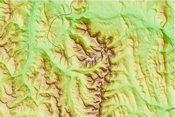 Surf breaks located close to Mount Ptolemy (Crowsnest Range)