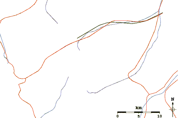 Roads and rivers around Puksubaek San