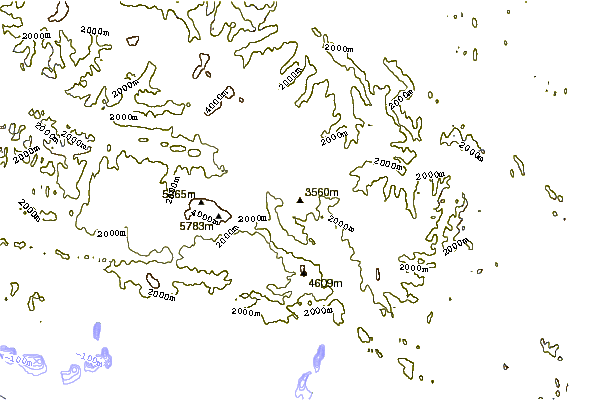 Mountain peaks around Mount Queen Mary