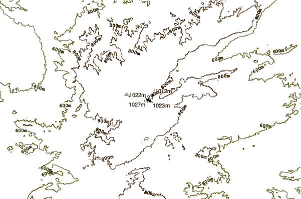 Mountain peaks around Mount Ramon