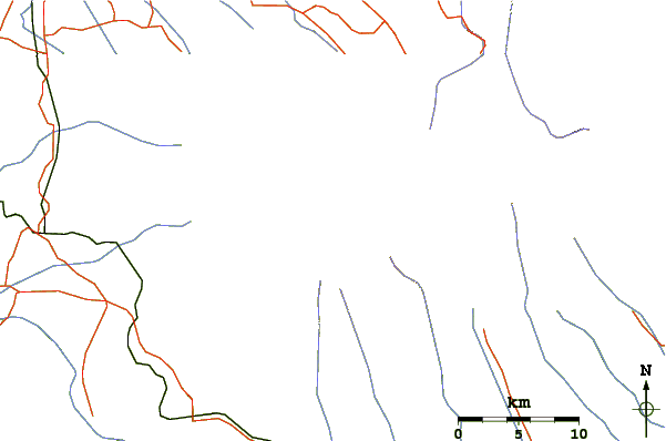 Roads and rivers around Mount Raung