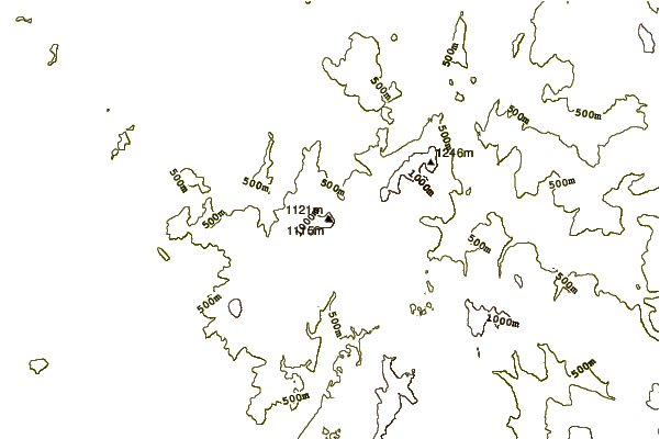 Mountain peaks around Mount Read (Tasmania)