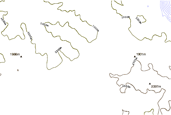 Mountain peaks around Mount Regina