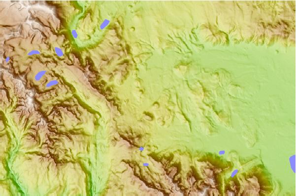 Surf breaks located close to Mount Ritter