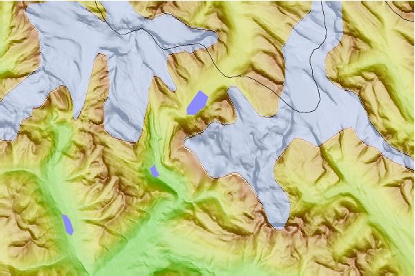 Surf breaks located close to Mount Robson