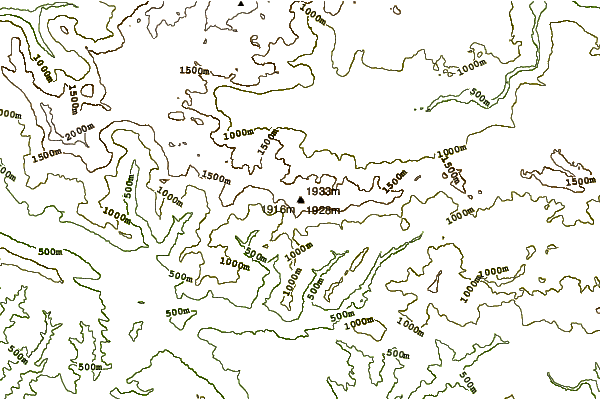 Mountain peaks around Mount Rodica