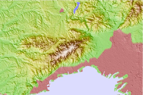 Surf breaks located close to Mount Rokkō