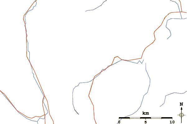 Roads and rivers around Mount Romulus