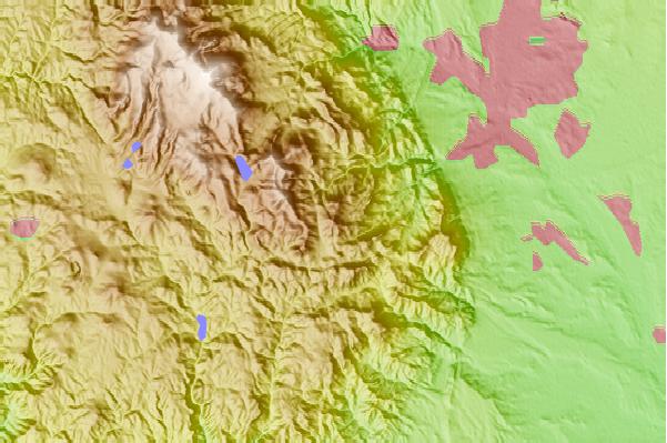 Surf breaks located close to Mount Rosa (Colorado)