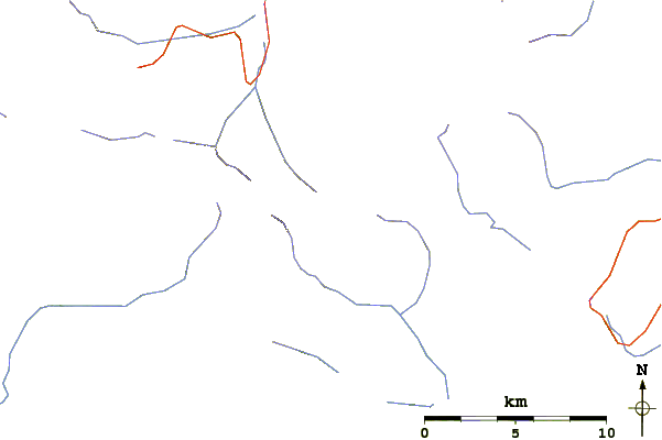 Roads and rivers around Mount Rosseau