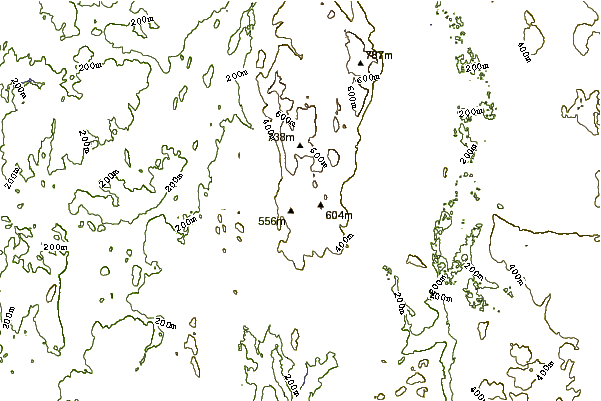 Mountain peaks around Mount Rs2