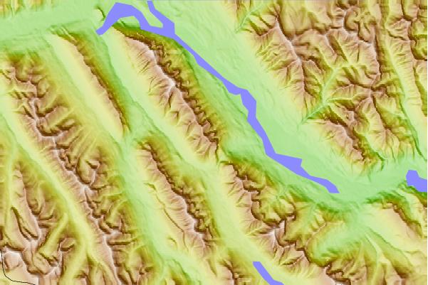 Surf breaks located close to Mount Rundle