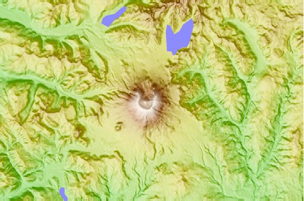 Surf breaks located close to Mount Saint Helens