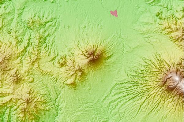 Surf breaks located close to Mount Salak