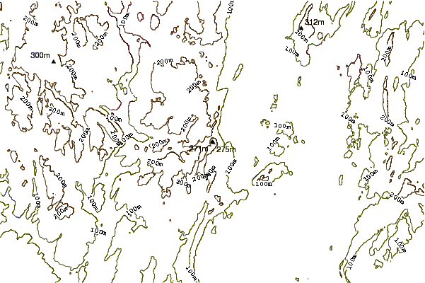 Mountain peaks around Mount Sanford (Connecticut)