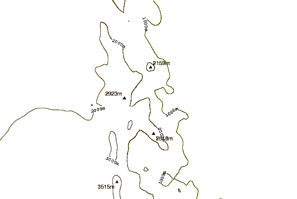 Mountain peaks around Mount Schmid